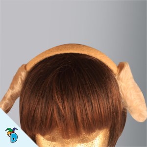 Diadema Perro Beige